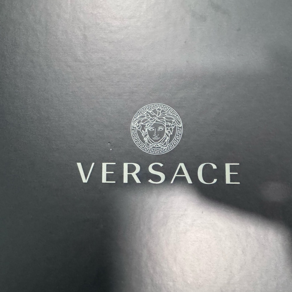 Versace Greco White and Black Men's Sneakers - Picture 4 of 4